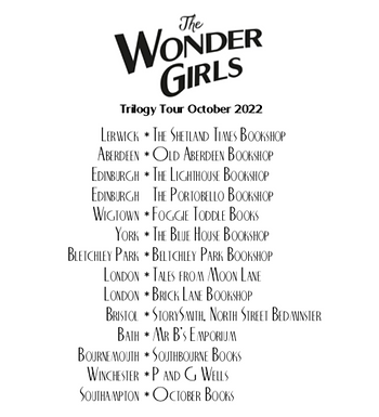 List of towns and independent bookshops which the author is aiming to visit on a promotional tour to Shetland in 2022.