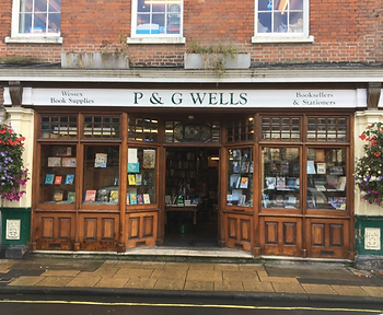 P and G Wells Bookshop front