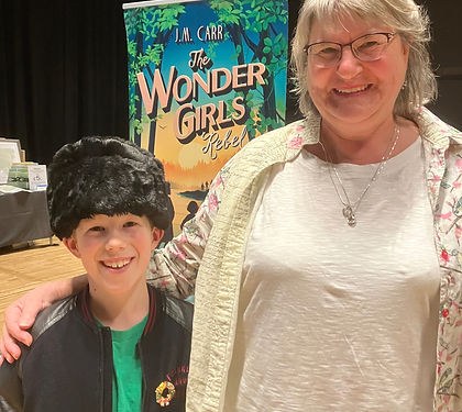 With Nathan, a young fan! (Photo here with Mum's permission)